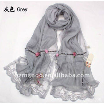 2016 latest two layer fashion chiffon scarf